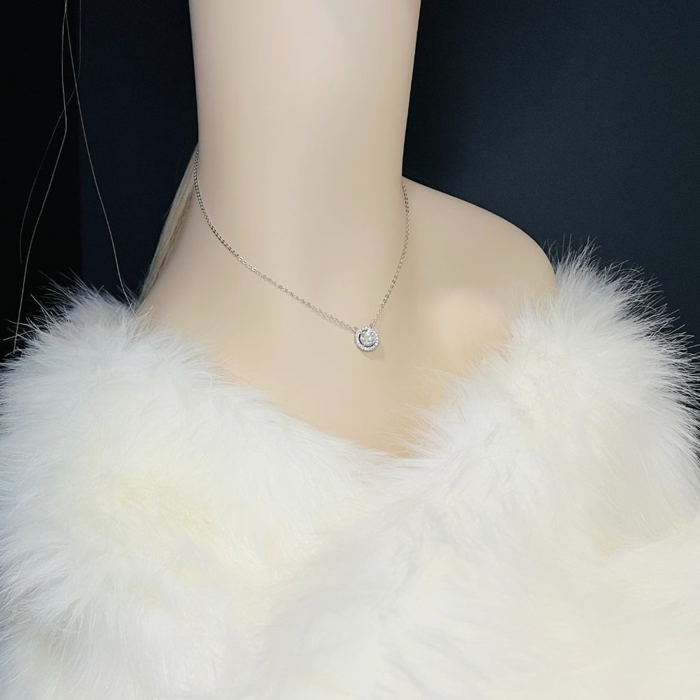 Certified 1ct. t.w. Diamond Brilliant Cut Round Necklace - Picture 7 of 16